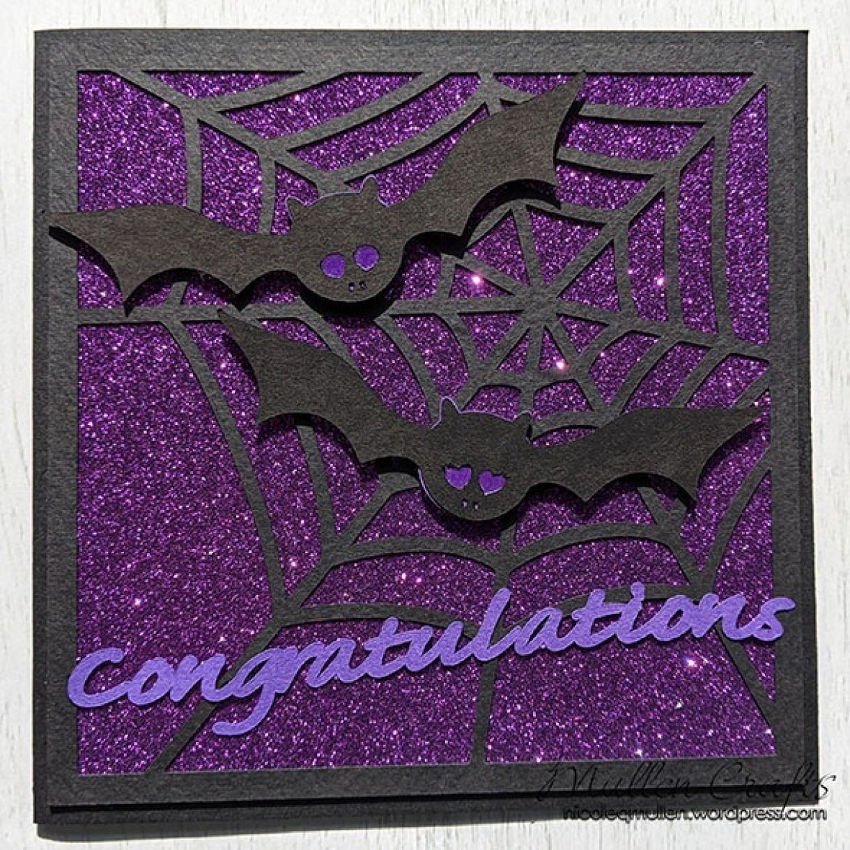 Purple Sparkle Bat Congrats Nm 8