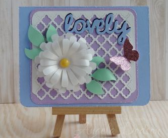 ‘Lovely’ Floral Card – Step By Step Tutorial