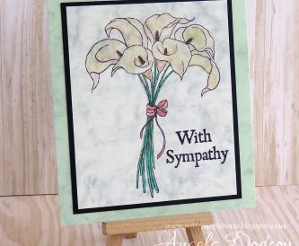 Sympathy Card with Marble Cardstocks