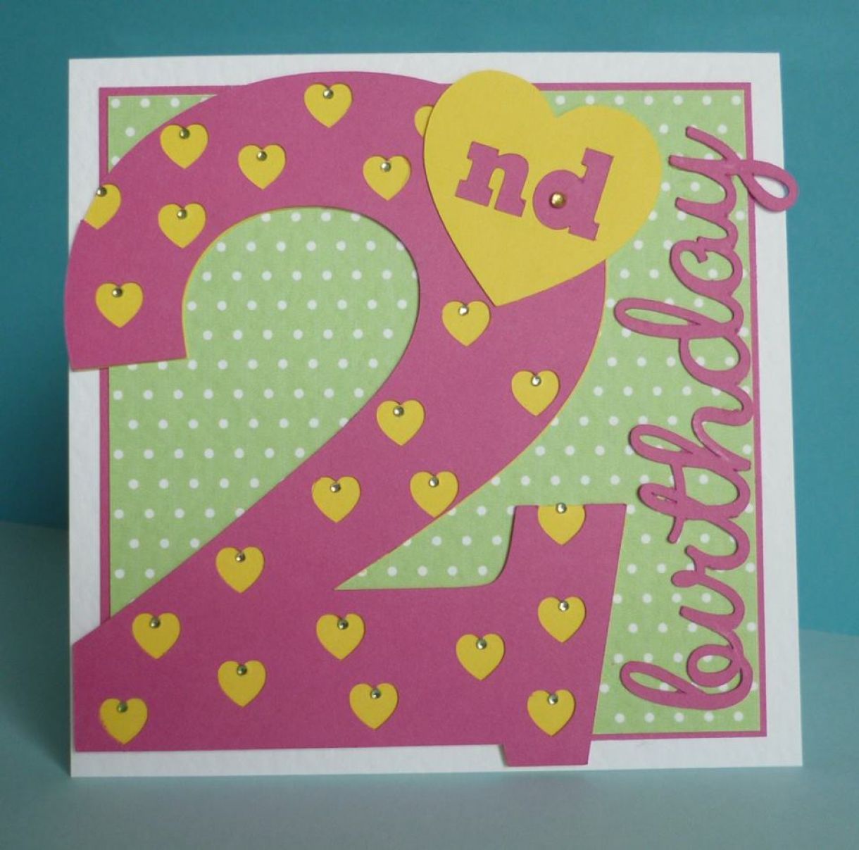 2Nd Birthday Idea Age Card
