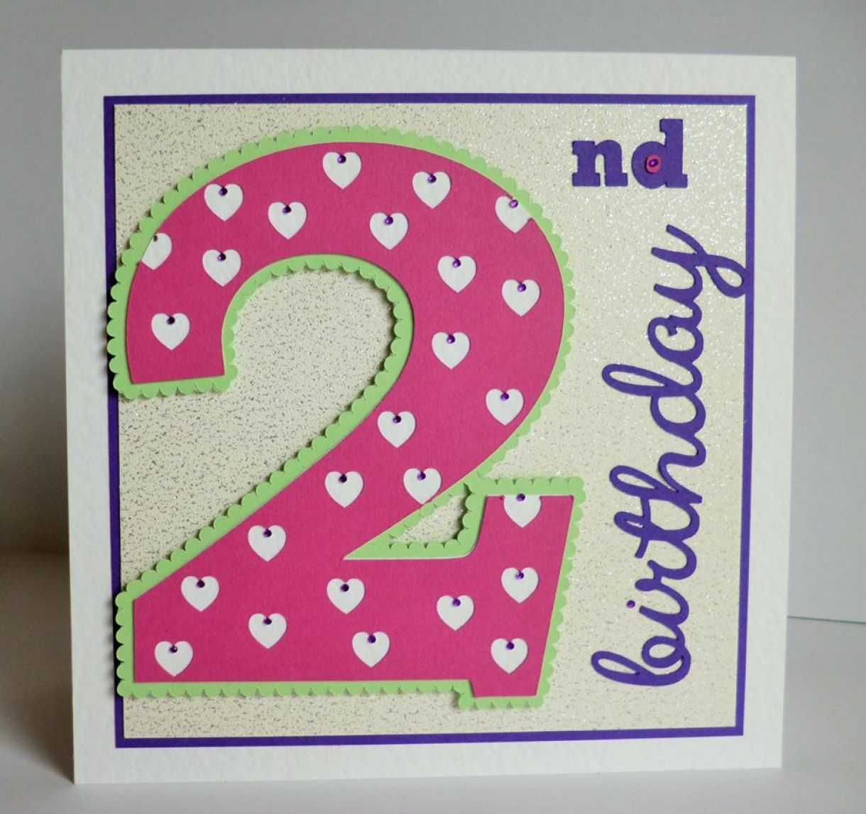 2Nd Birthday Idea Age Card 1