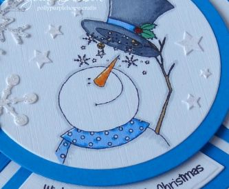 Wishing you a Sparkly Christmas – Circle Shaped Card Design