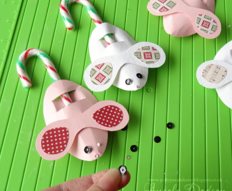 Candy Cane Christmas Crafts - DIY Candy Cane Mice Decorations