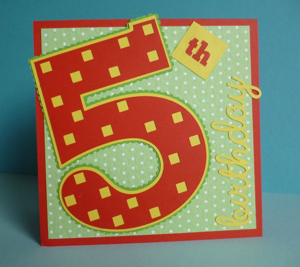 5Th Birthday Idea Age Card 1