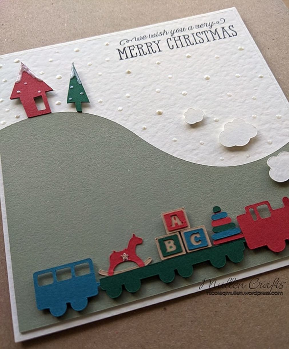 Christmas Toy Train Card 7