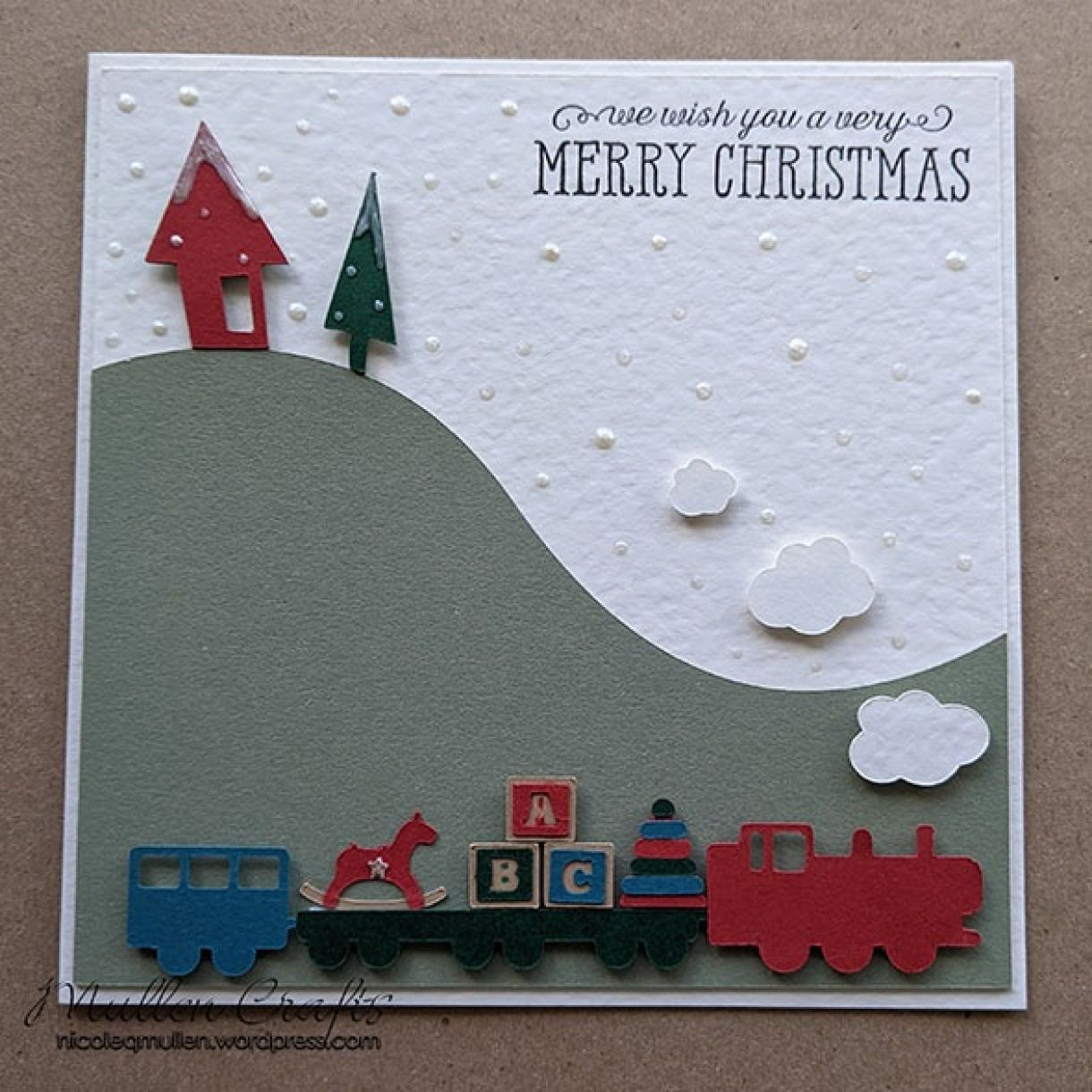 Christmas Toy Train Card 6