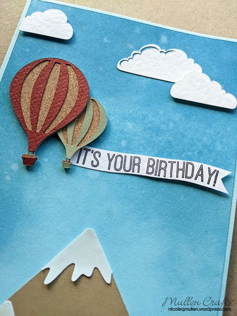 Nm Hot Air Balloon Bday Card 12