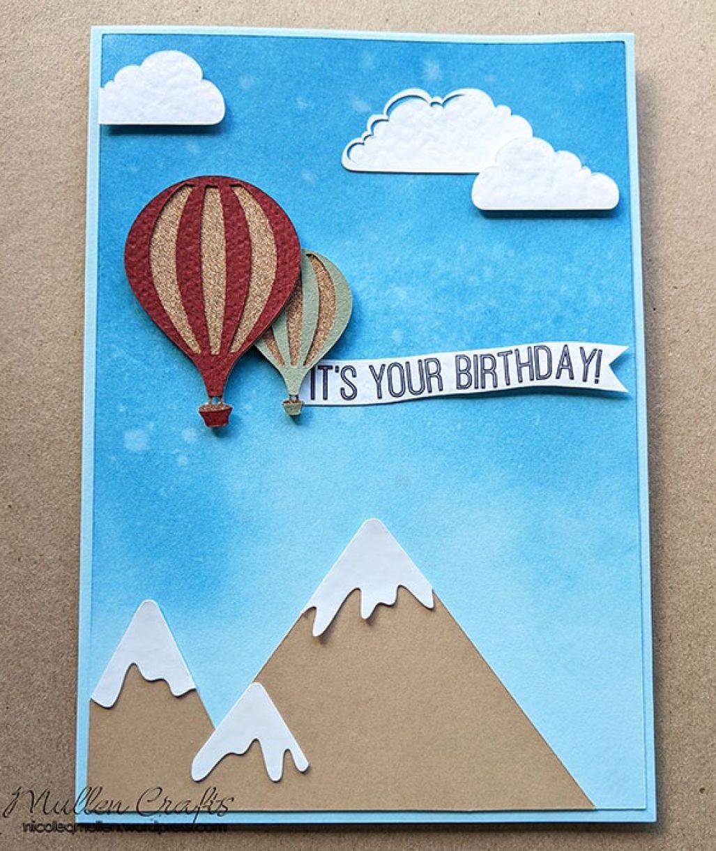 Nm Hot Air Balloon Bday Card 11