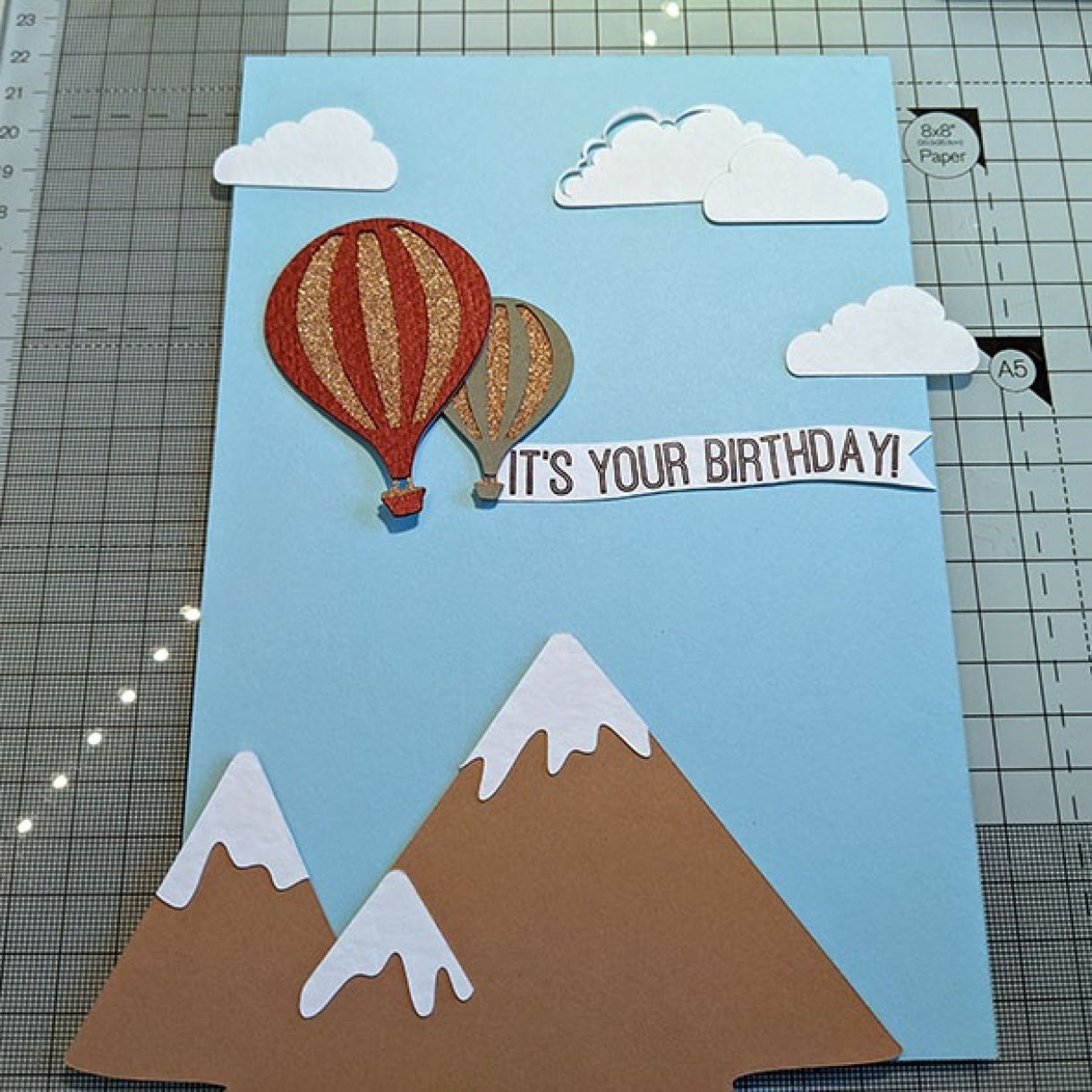 Nm Hot Air Balloon Bday Card 5