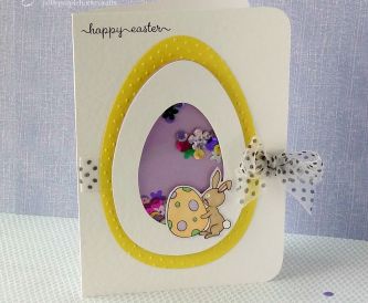 How to make an Easter Egg Shaker Card