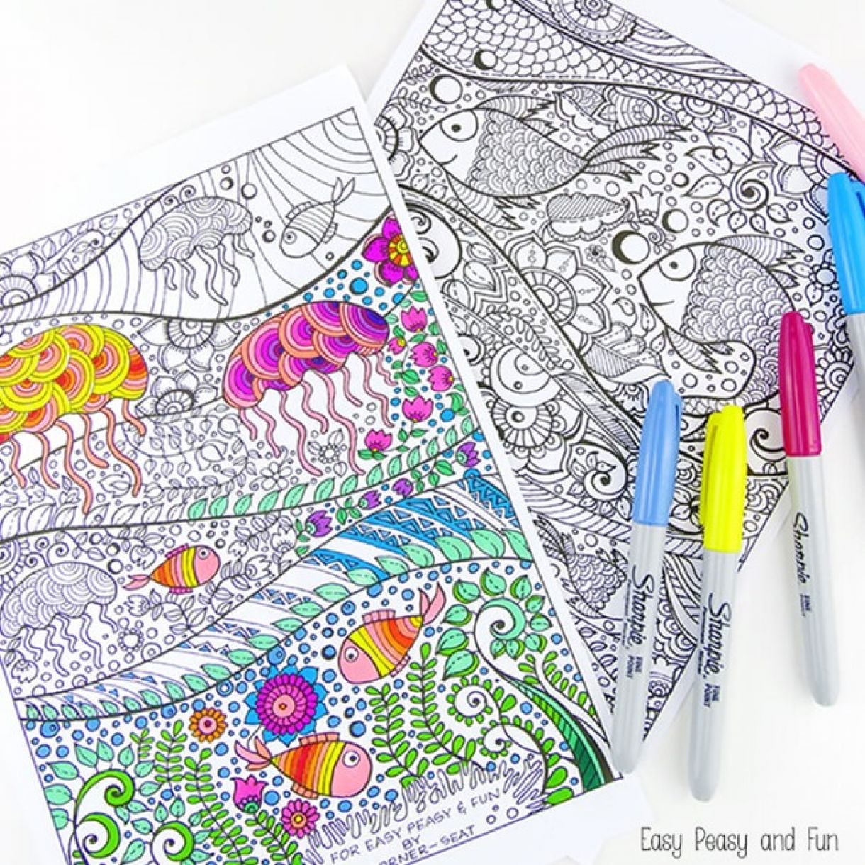 Adult Coloring Pages Ocean