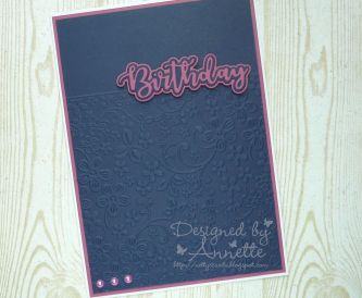 Embossed Birthday Card