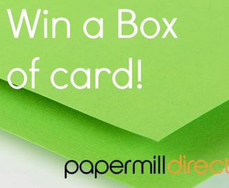 Win a Box of Card - Green Laid Embossed