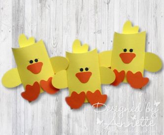Yellow Chick Easter Pouches