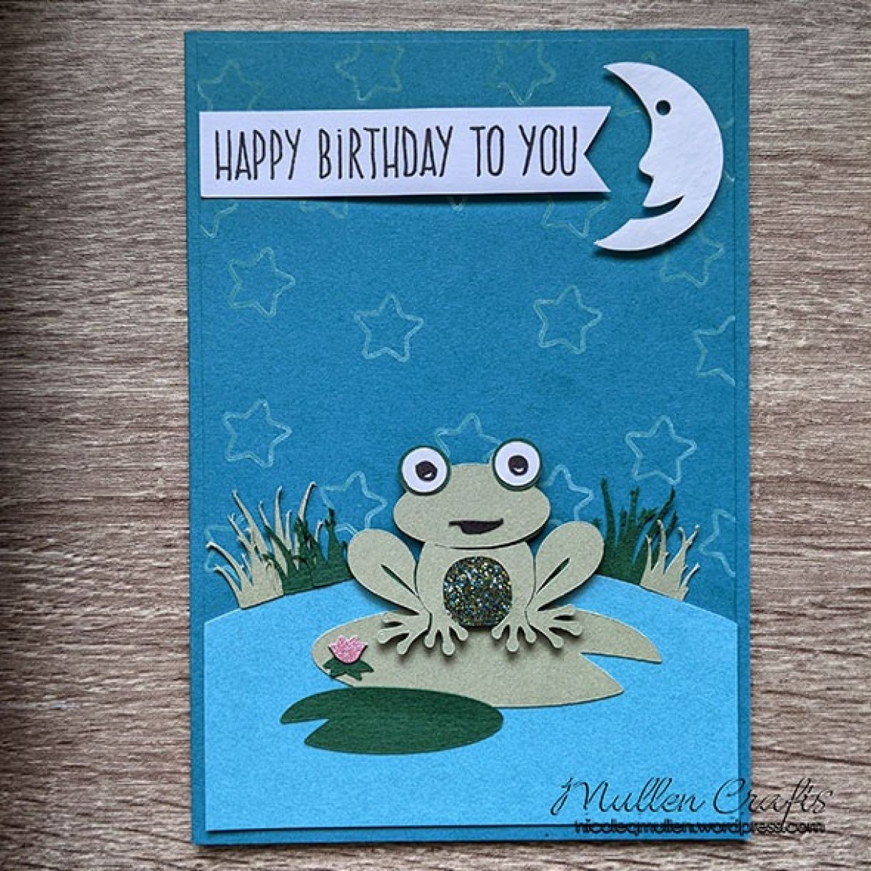 Nm Blue Frog Birthday Card 11