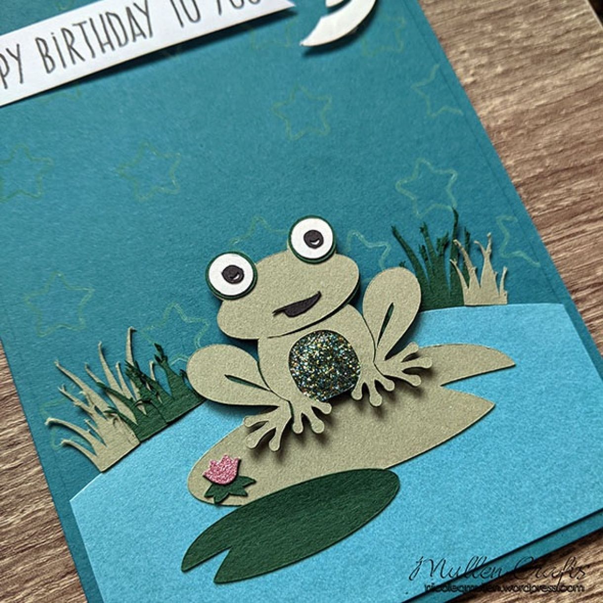 Nm Blue Frog Birthday Card 12