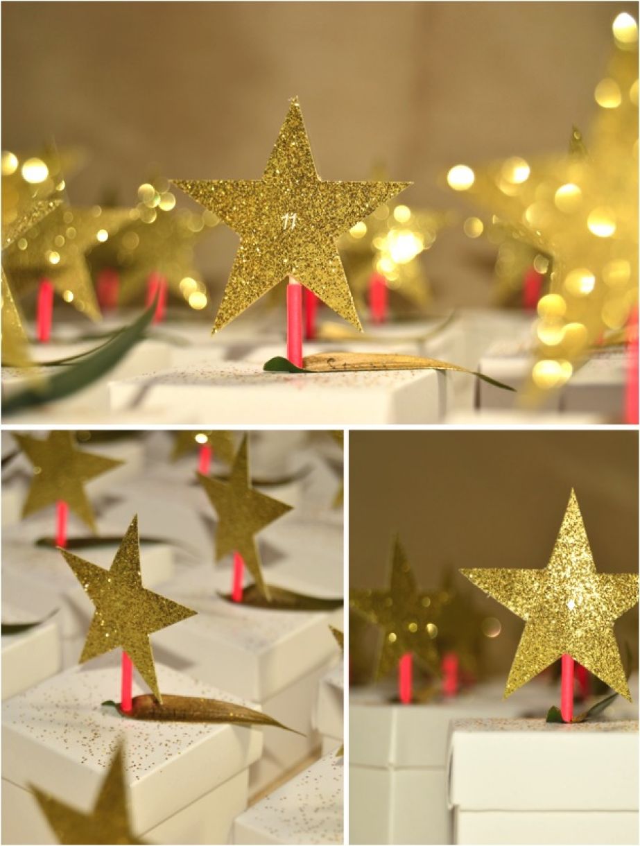 Diy Gold Star Advent Calendar