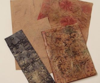 Faux Leather Technique Using Buff Card