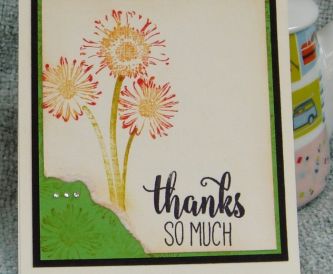 Floral Thank You Cards with a Daisy Stamp