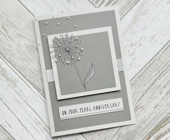 Pearl Wedding Anniversary Card