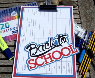 Back To School Clipboard and Tag