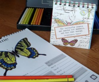 The Butterflies Count The Months - Desk Calendar