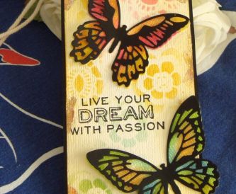 Live Your Dream Butterfly Tag