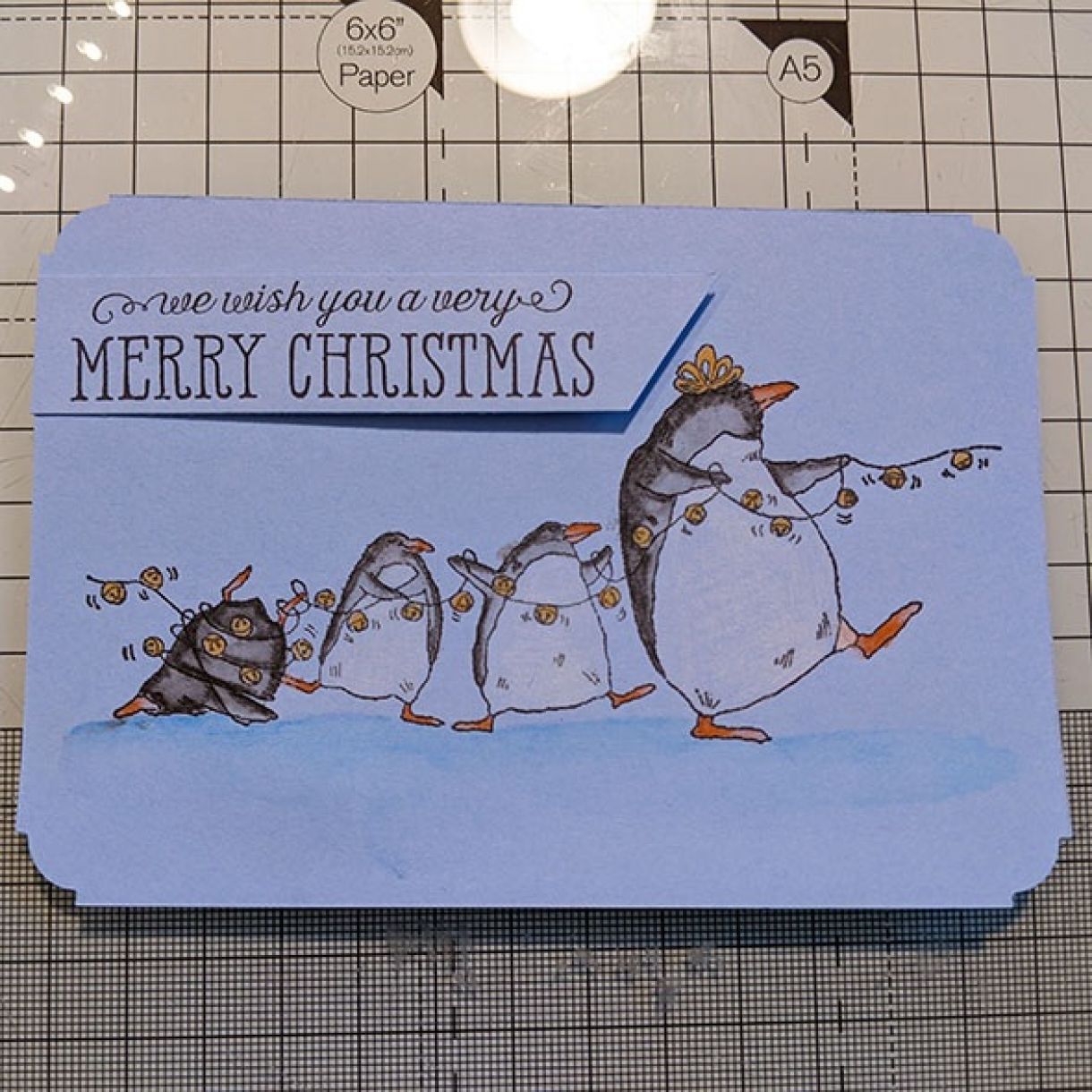 Blue And Blue Penguin Christmas Nm 5