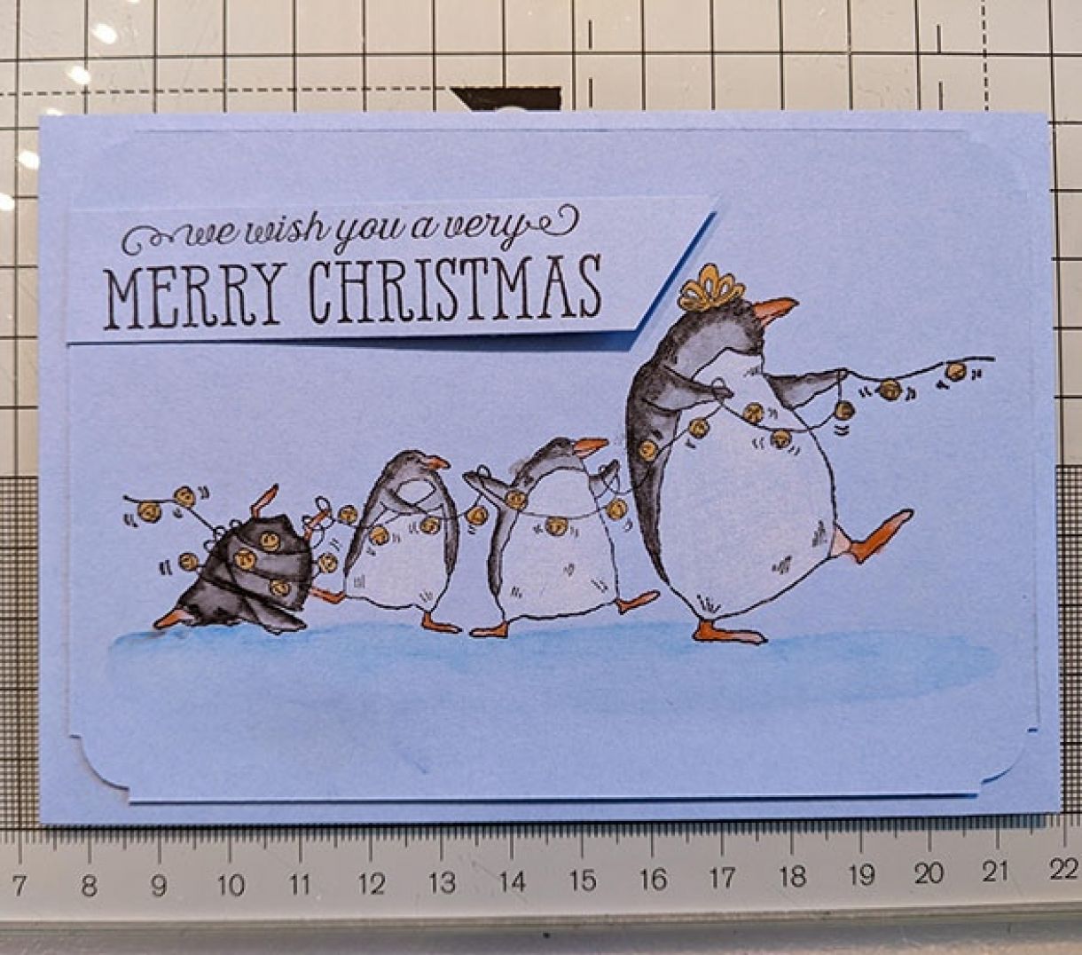 Blue And Blue Penguin Christmas Nm 6