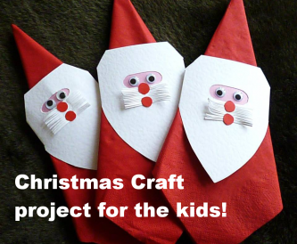 Craft Tutorial - Cute Father Christmas Napkin Rings