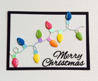 A Pretty Christmas Card Using Scraps