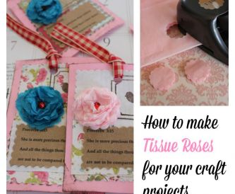 How to Make Little Tissue Roses for Craft Projects