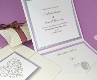 DIY Wedding Stationery - how to make a pocket fold wedding invitation
