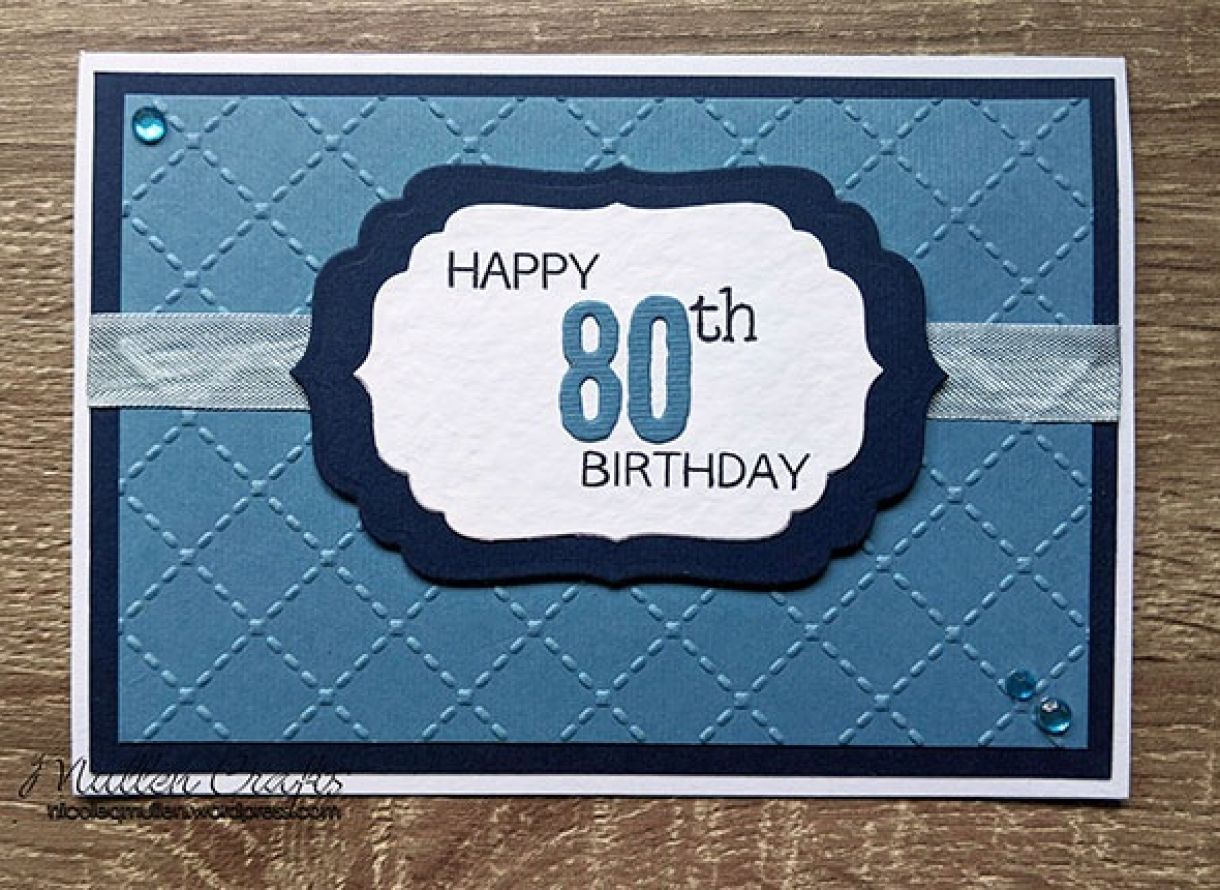 Nm Blue Texture Bday Card 8