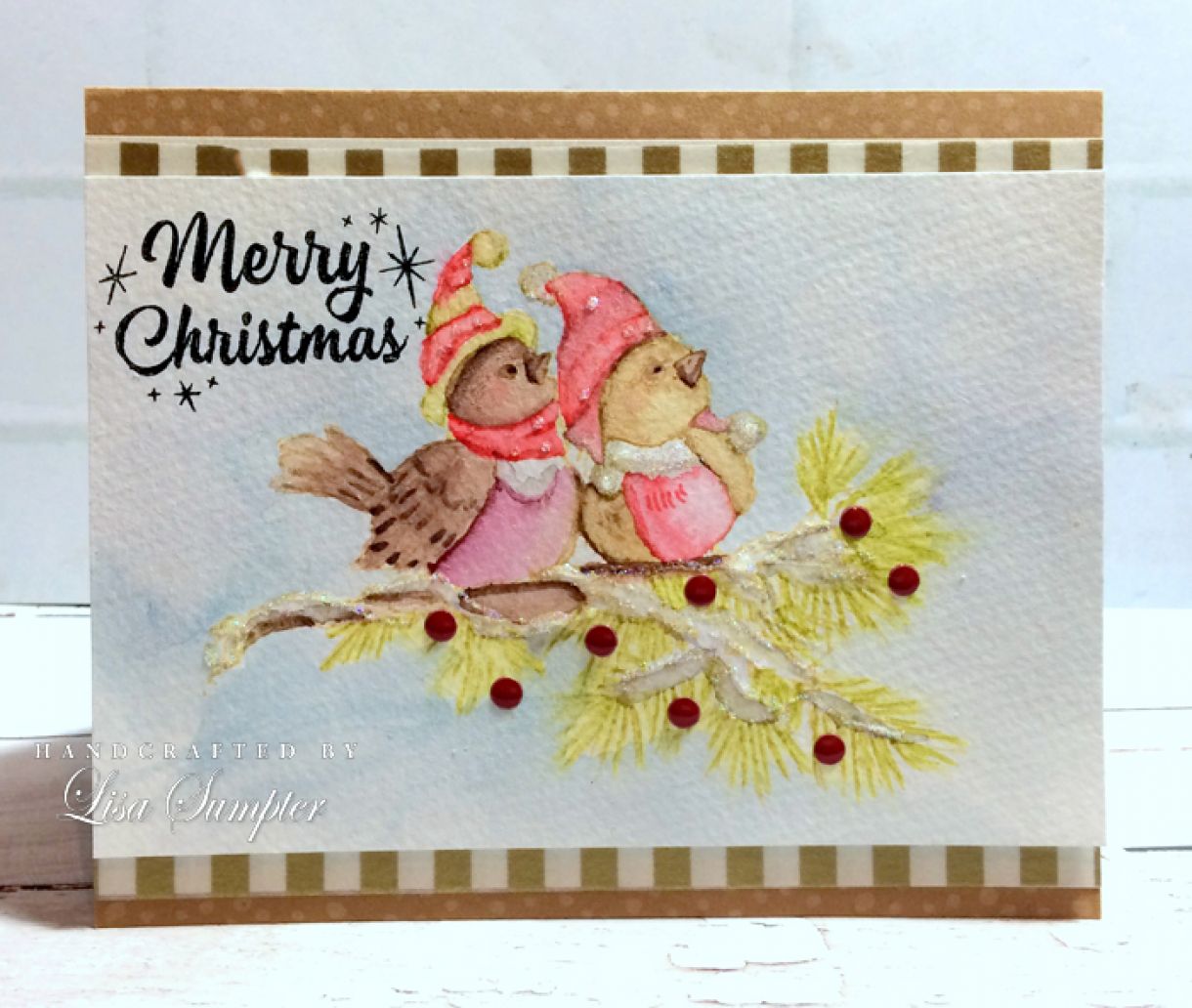 Lisa  Sumpter  No  Line  Colouring  Christmas  Card 1