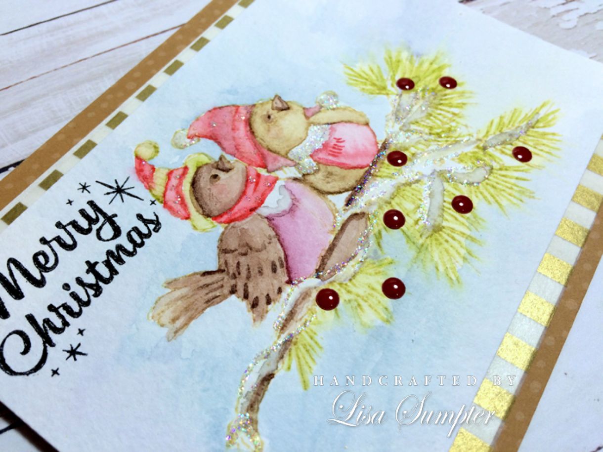 Lisa  Sumpter  No  Line  Colouring  Christmas  Card 2