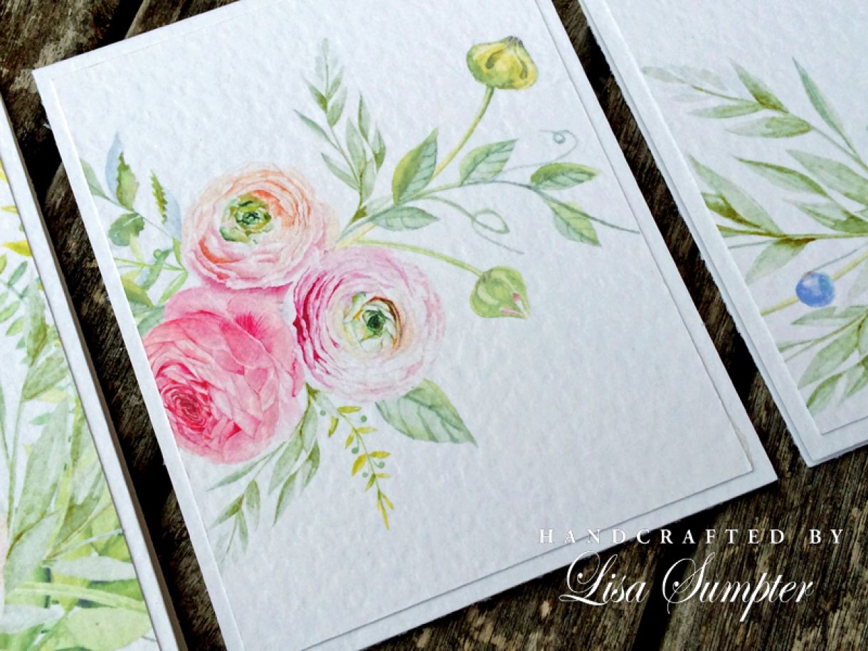Lisa  Sumpter  Watercolour  Clip  Art Cards  B