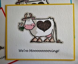 ‘Moooooving’ Postcards - New Home Cards