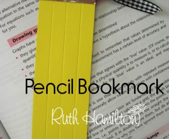 Ideas for Teachers Gifts - Pencil Bookmark