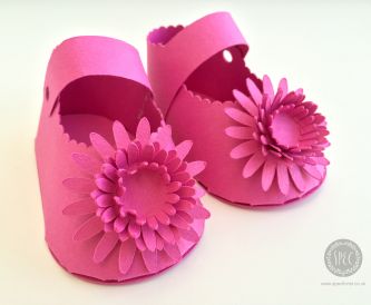 Paper baby booties