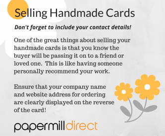 Selling Handmade Cards - Don’t forget to add your contact details!