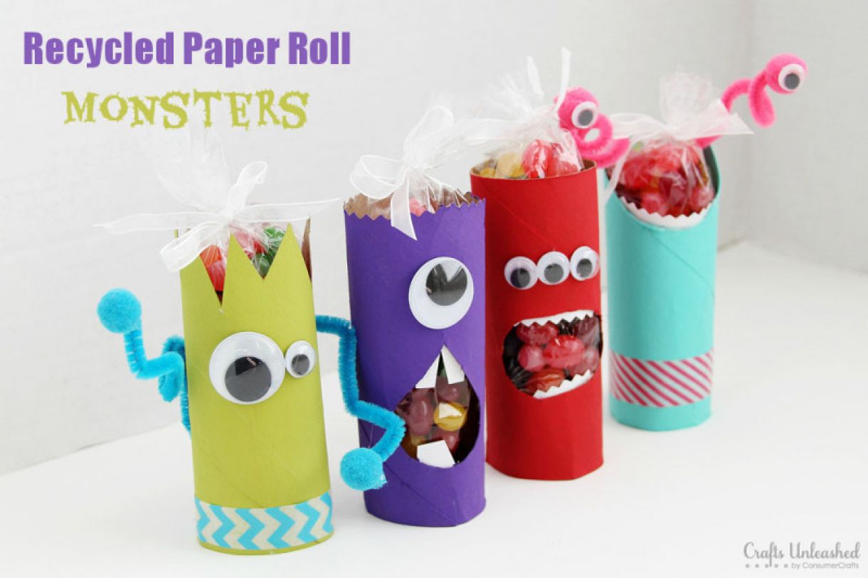 Toilet Paper Roll Crafts Monsters
