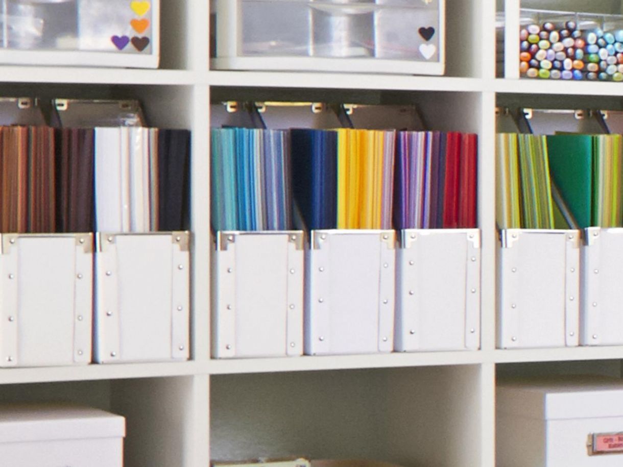 Amazing Craft Room Paper Storage