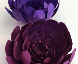 Pretty purple blooms - DIY Paper Flowers