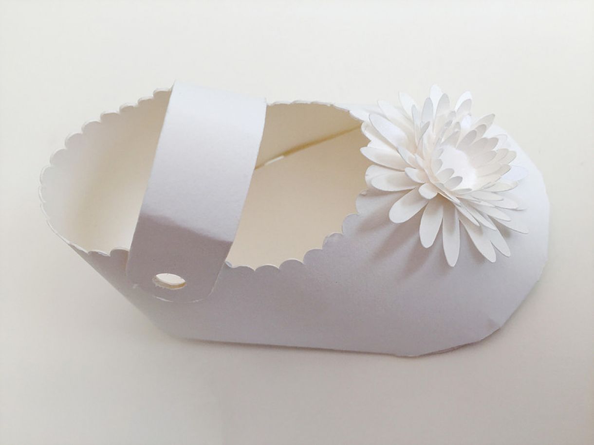 Baby Shoe Made Of Paper