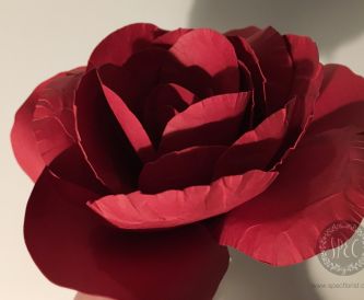 Handmade paper rose tutorial