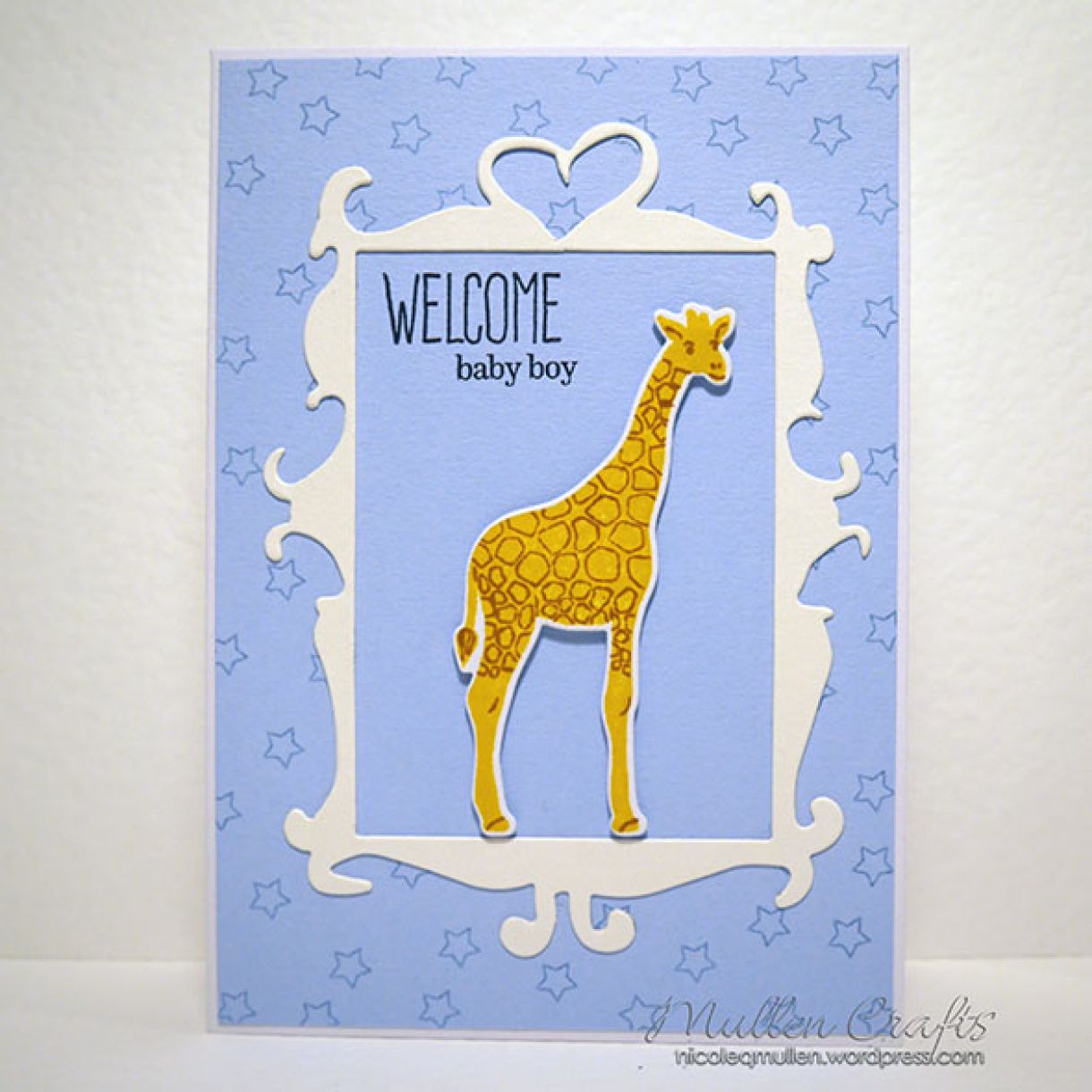 Baby Boy Giraffe Card 1