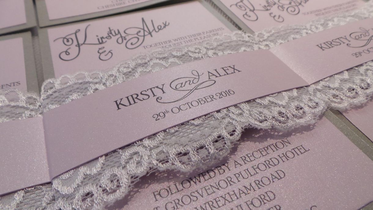 Printing On A Pearlescent Wedding Invitation