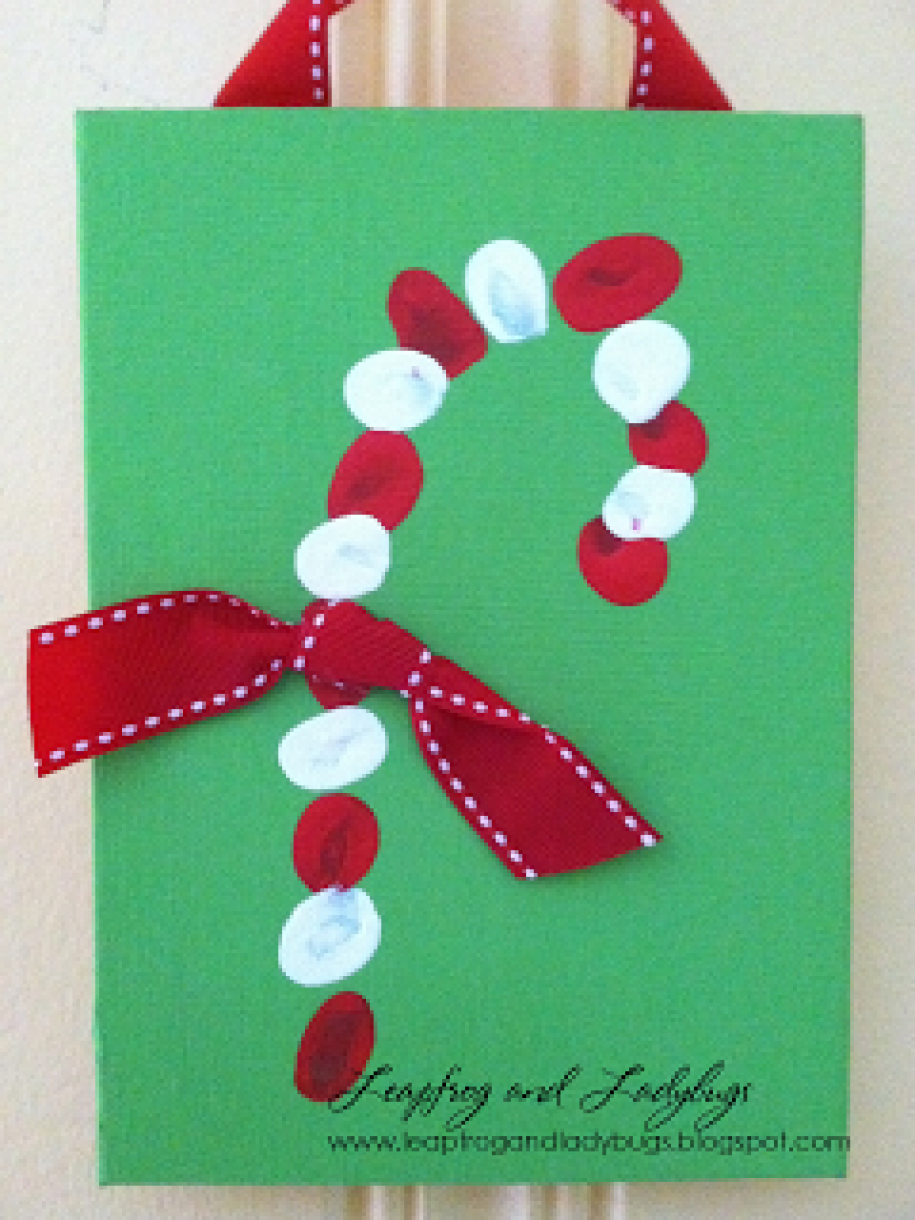 Candy Cane Christmas Card Idea