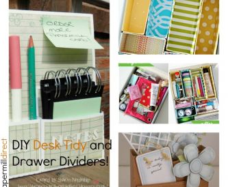 DIY Desk Tidy and Draw Dividers
